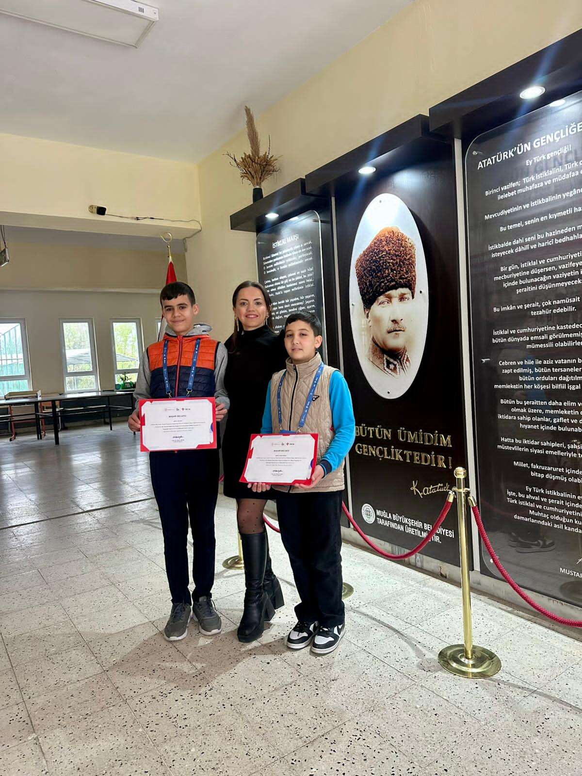 Seydikemer’de TÜBİTAK Gururu: Bölge Birincisi Öğrencilere Anlamlı Ziyaret 1